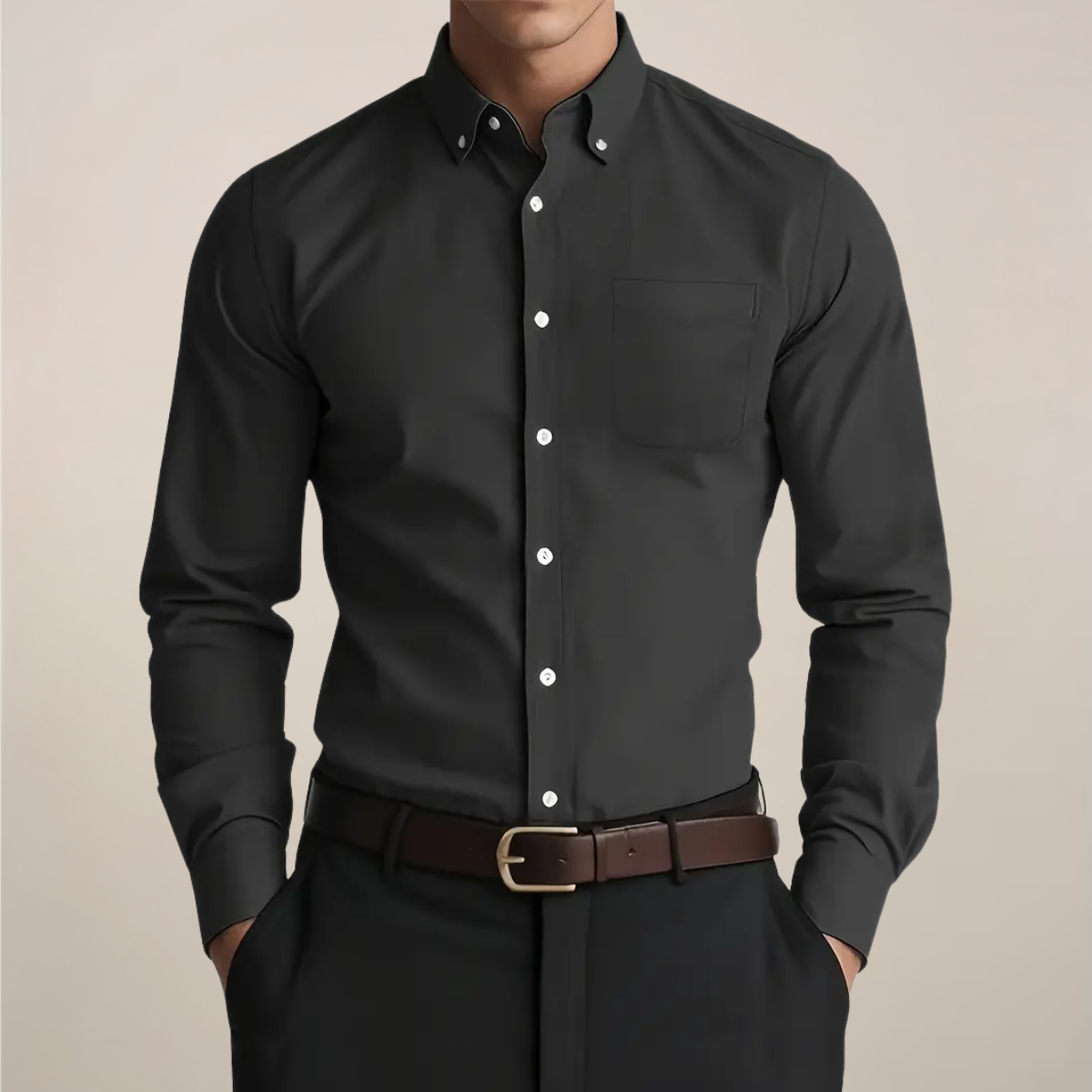 Calder | Men’s Long Sleeve Everyday Button-Up Shirt