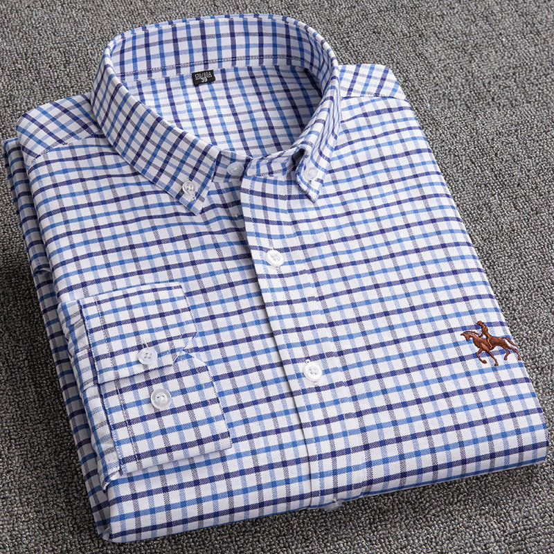 Westvale | Men’s Smart-Casual Checked Button-Down Shirt