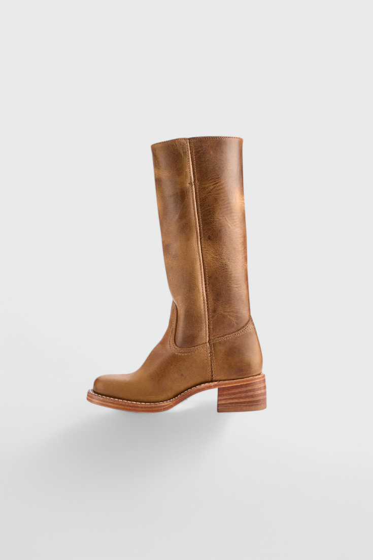 Calindra | Women’s Knee-High Boots with Stacked Heel