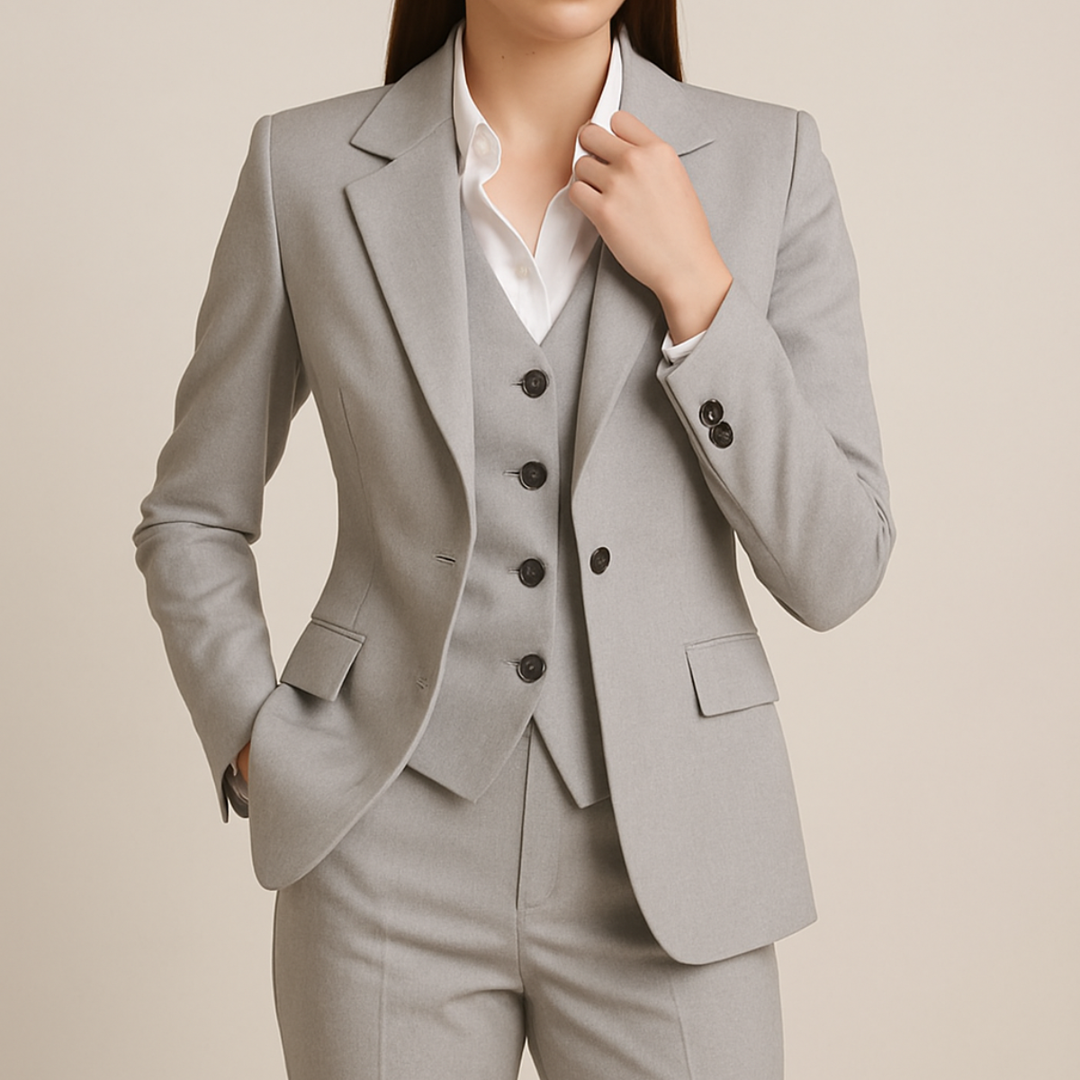 Elanique | Women’s Elegant 3-Piece Tailored Suit Set