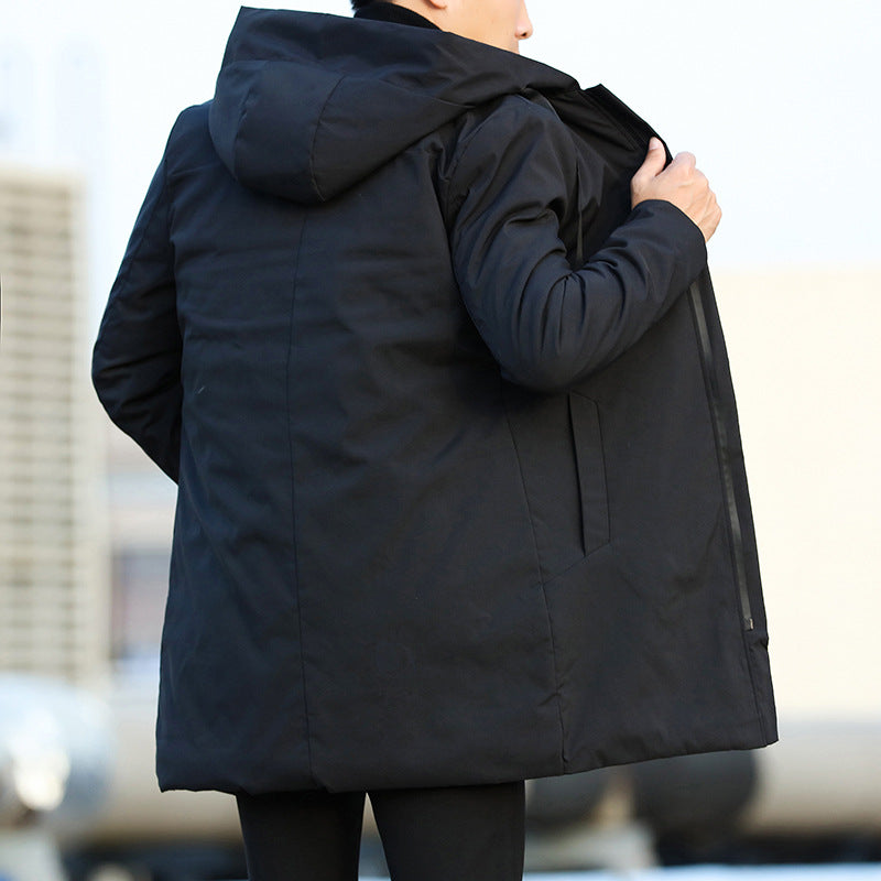 Ravik | Men’s Mid-Length Quilted Hooded Coat