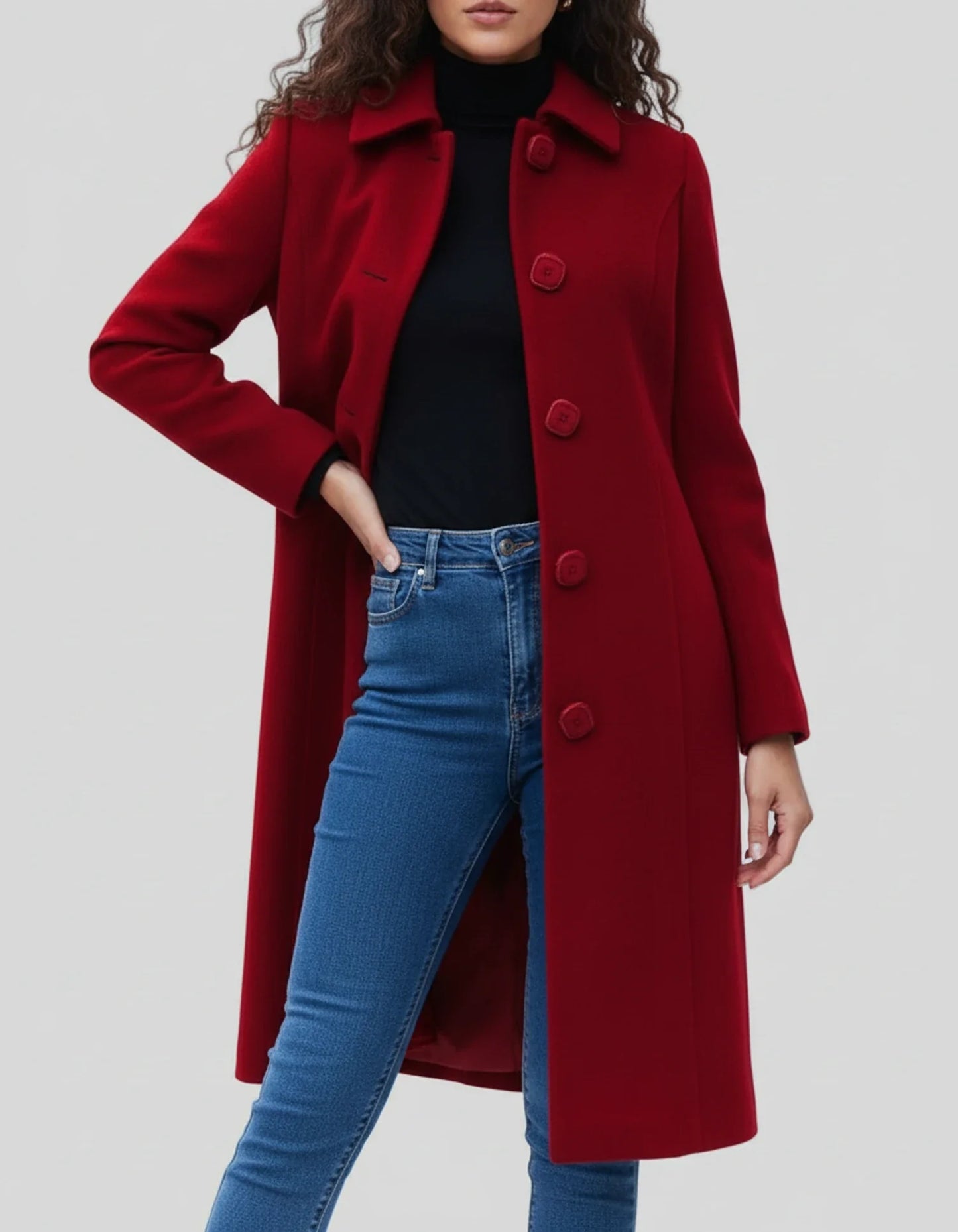 Clarimont | Women’s Single-Breasted Winter Trench Coat