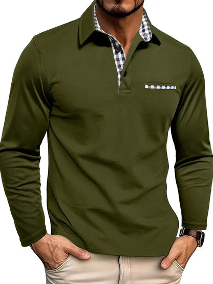 Marston | Men’s Long-Sleeve Summer Polo Shirt
