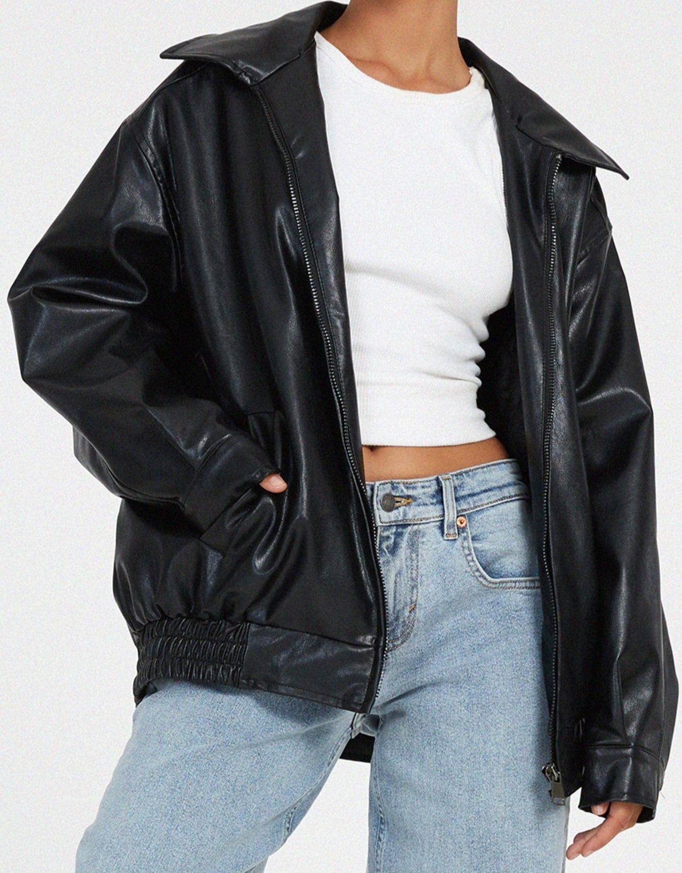 Marrowe | Women’s Relaxed Leather Jacket