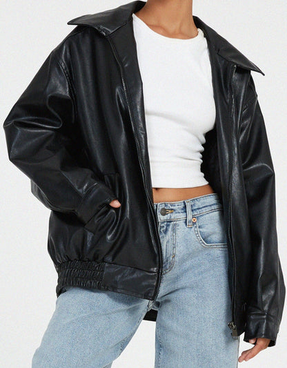 Marrowe | Women’s Relaxed Leather Jacket