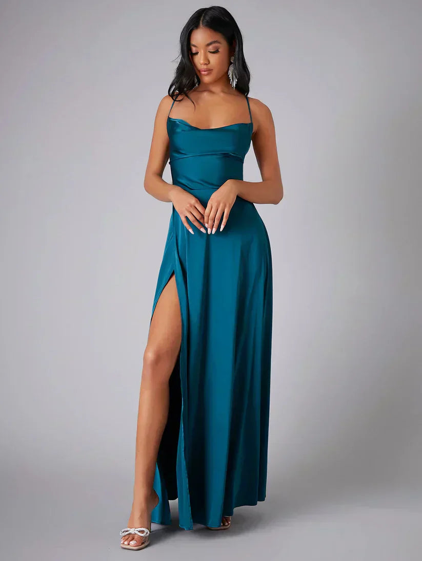 Elara | Women’s Elegant Spaghetti Strap Maxi Dress