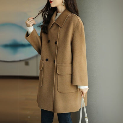 Calderine | Women’s Elegant Double-Breasted Formal Coat
