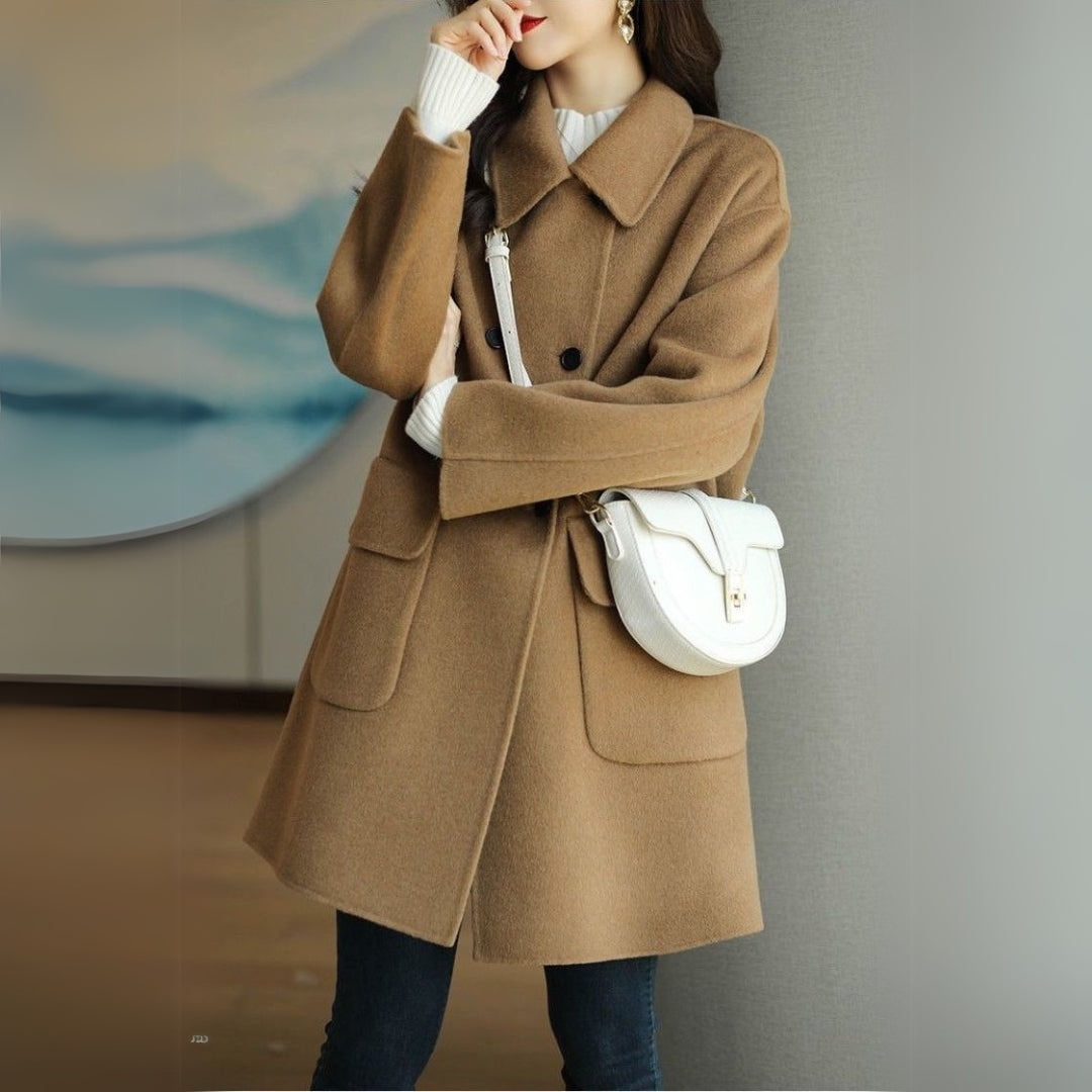 Calderine | Women’s Elegant Double-Breasted Formal Coat