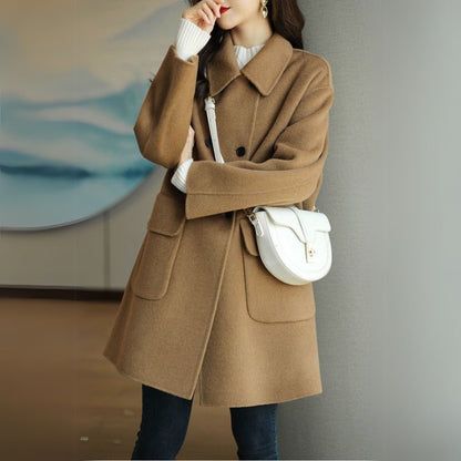 Calderine | Women’s Elegant Double-Breasted Formal Coat