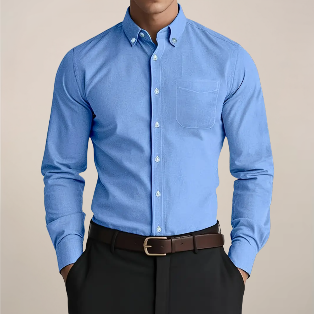 Calder | Men’s Long Sleeve Everyday Button-Up Shirt