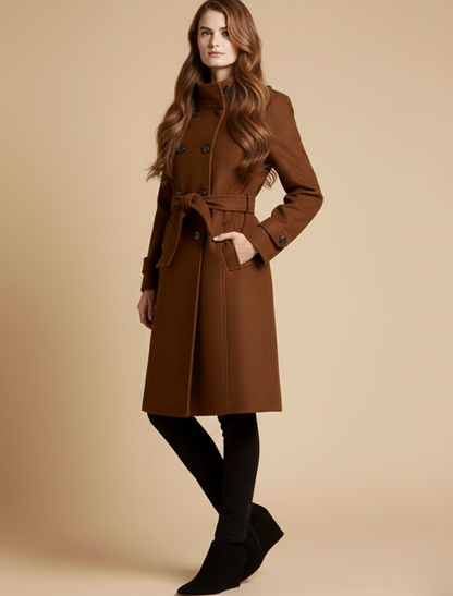Rowenna | Women’s Long Double-Breasted Coat