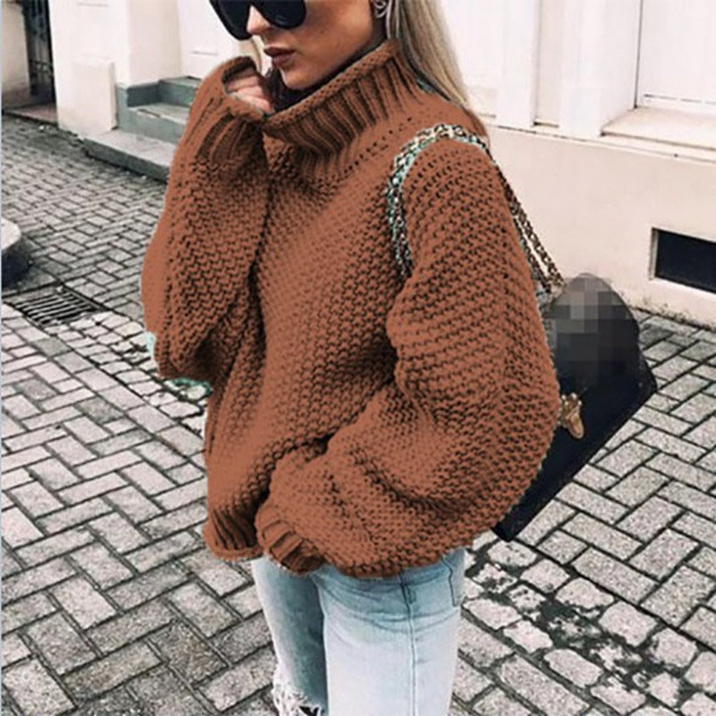 Eirwen | Women’s Oversized Chunky Knit Turtleneck Jumper