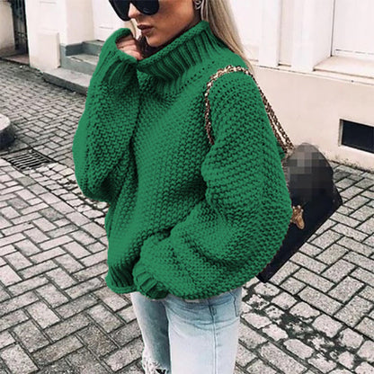 Eirwen | Women’s Oversized Chunky Knit Turtleneck Jumper