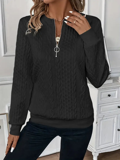 Elaria | Women’s Zip-Neck Knit Sweater