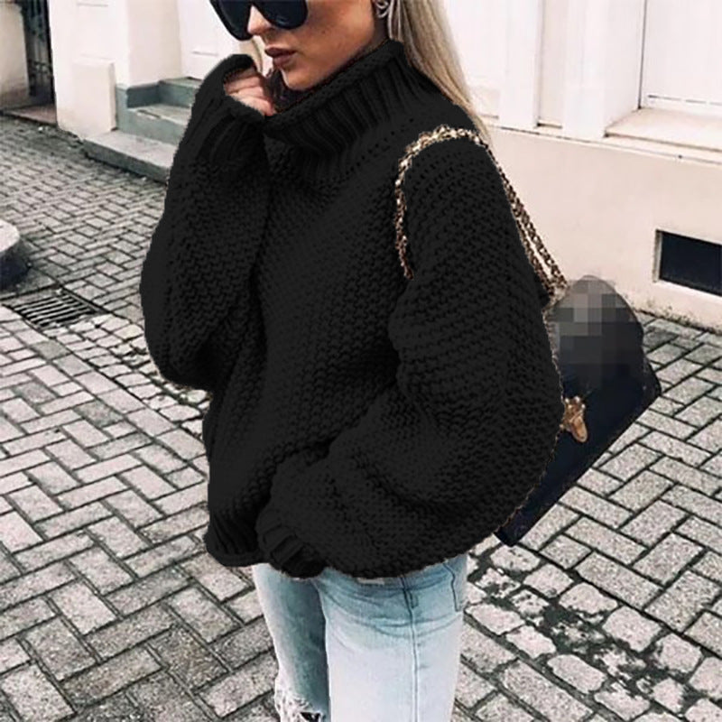 Eirwen | Women’s Oversized Chunky Knit Turtleneck Jumper