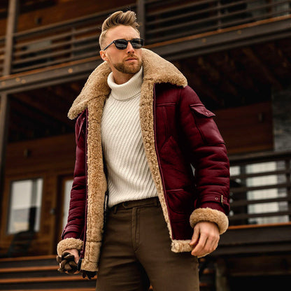 Alderic | Men’s Shearling Aviator Jacket