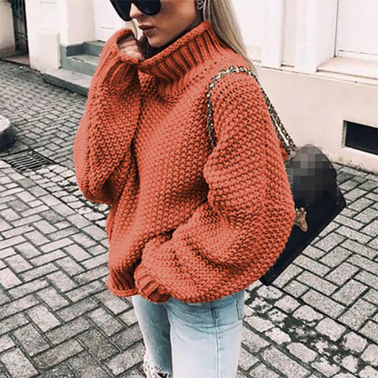 Eirwen | Women’s Oversized Chunky Knit Turtleneck Jumper