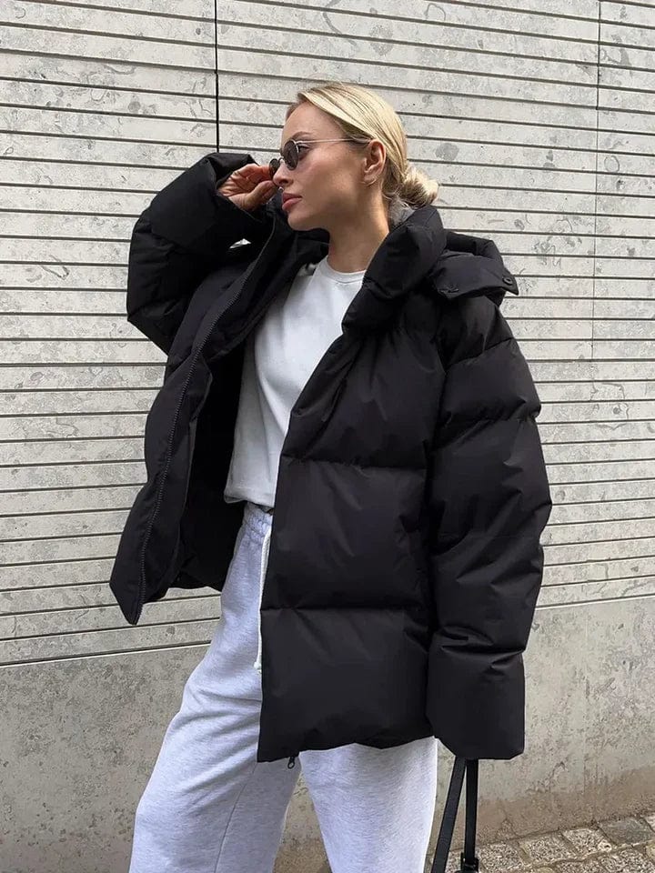 Novara | Women’s Oversized High-Collar Quilted Puffer Jacket