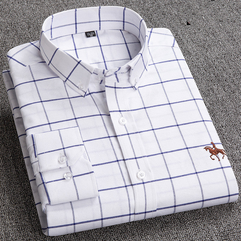 Westvale | Men’s Smart-Casual Checked Button-Down Shirt