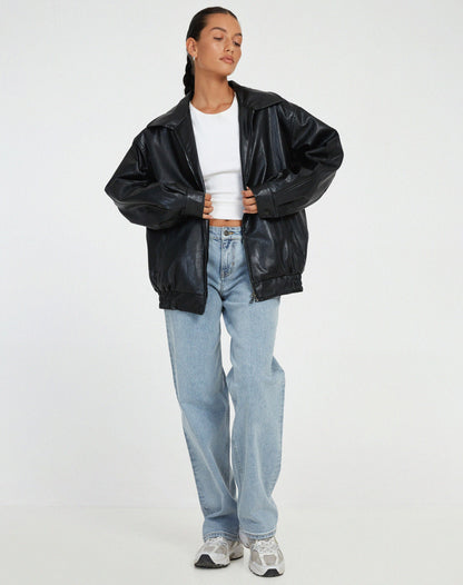 Marrowe | Women’s Relaxed Leather Jacket