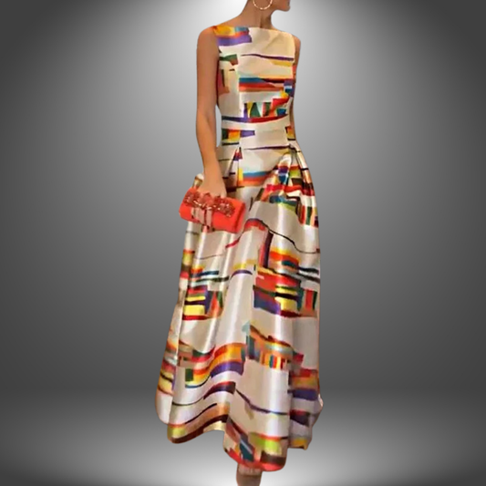 Zarielle | Women’s Geometric Print Maxi Dress