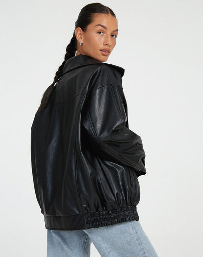 Marrowe | Women’s Relaxed Leather Jacket