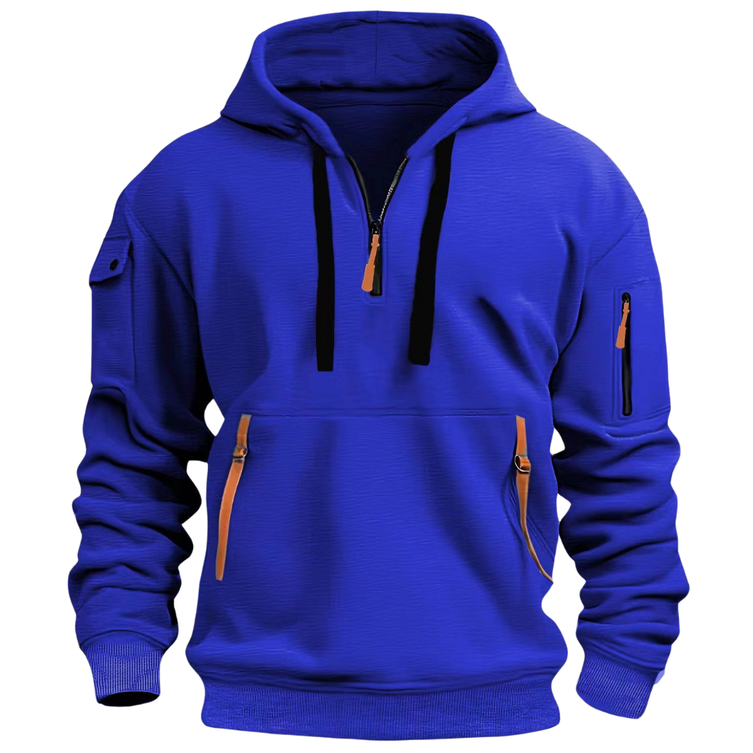 Orvane | Men’s Urban Utility Hoodie with Half-Zip Design