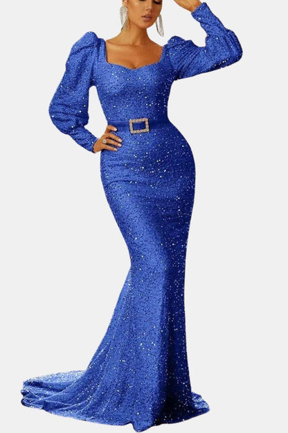 Aveline | Sweetheart Sequin Mermaid Evening Dress