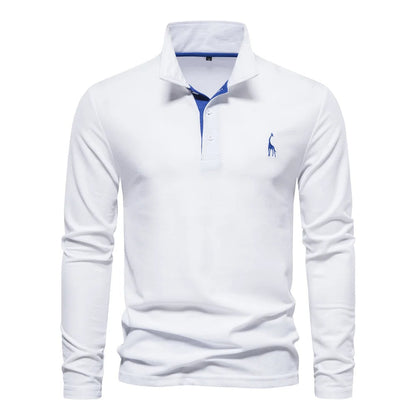 Ferron | Men’s Long-Sleeve Polo Jumper with Button Placket