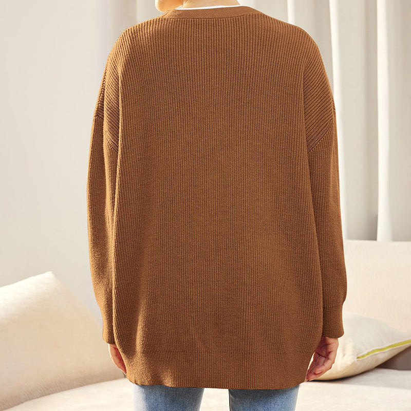 Averin | Women’s Oversized Ribbed Button Cardigan