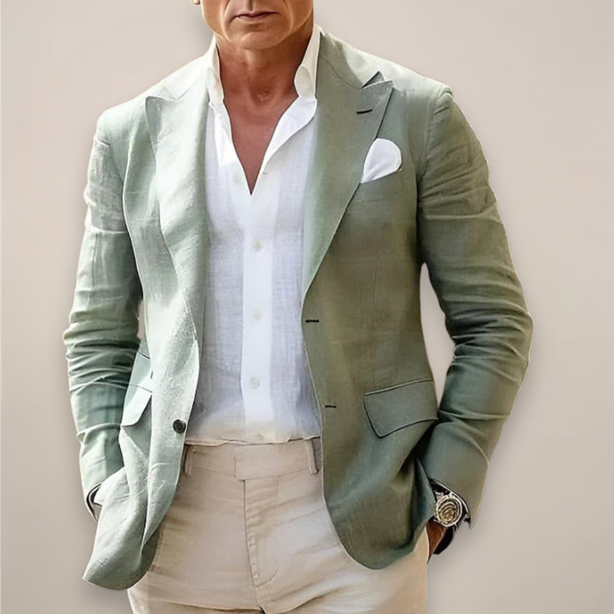 Ardenvale | Men’s Casual Blazer in Breathable Linen Blend
