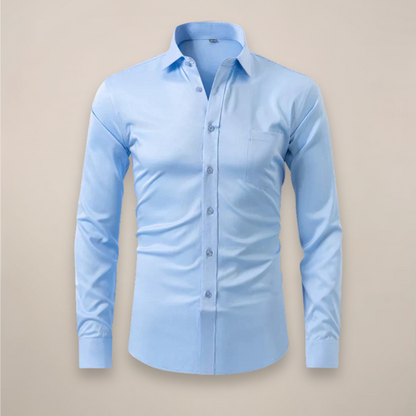 Clarion | Men’s Long-Sleeved Shirt with Wrinkle-Free Structured Fit