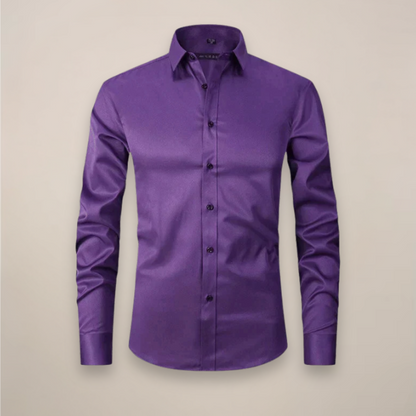 Clarion | Men’s Long-Sleeved Shirt with Wrinkle-Free Structured Fit