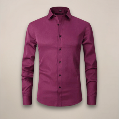 Clarion | Men’s Long-Sleeved Shirt with Wrinkle-Free Structured Fit