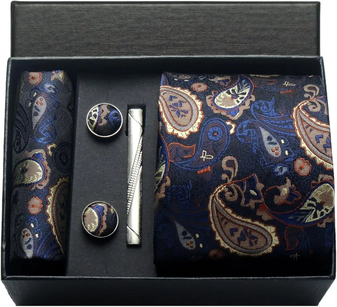 Arvello | Men’s Paisley Tie Gift Set