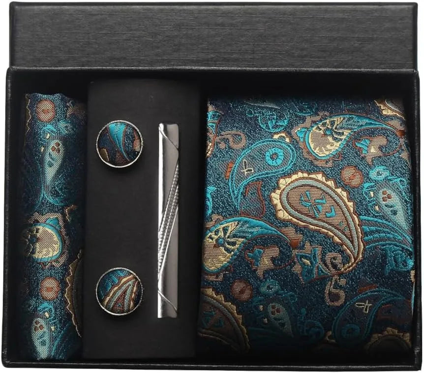 Arvello | Men’s Paisley Tie Gift Set