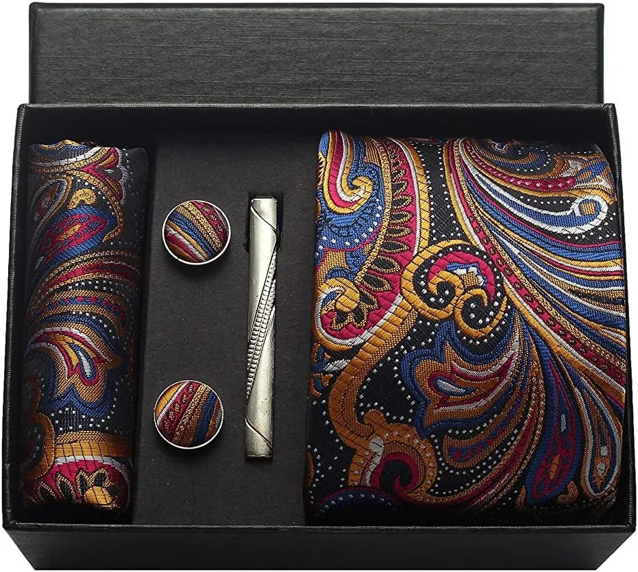 Arvello | Men’s Paisley Tie Gift Set