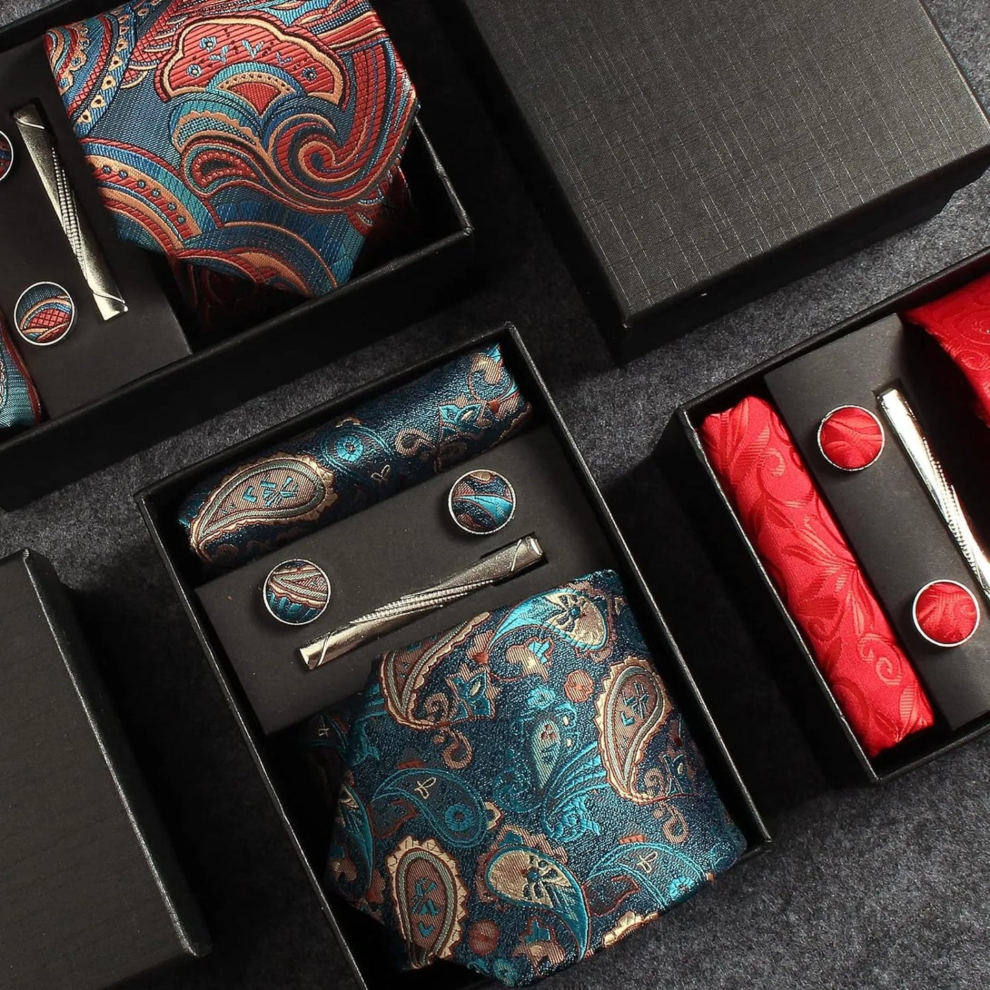 Arvello | Men’s Paisley Tie Gift Set