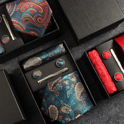 Arvello | Men’s Paisley Tie Gift Set