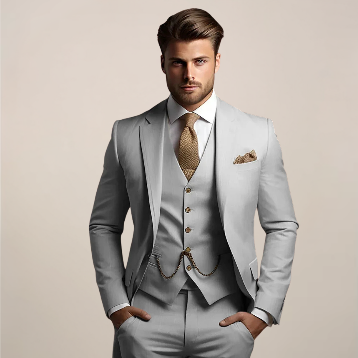 Ormond | Men’s Three-Piece Slim Fit Wedding Suit
