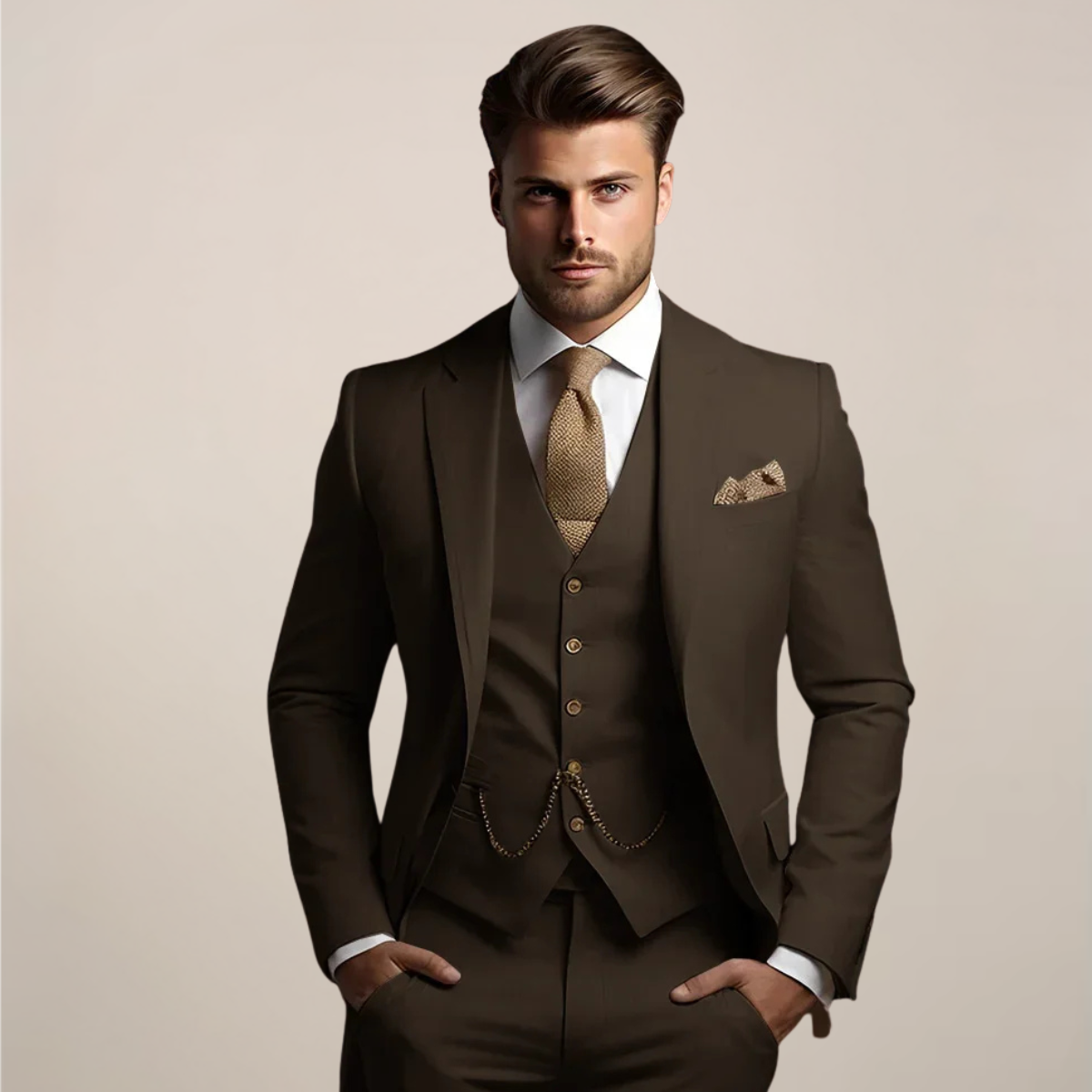 Ormond | Men’s Three-Piece Slim Fit Wedding Suit