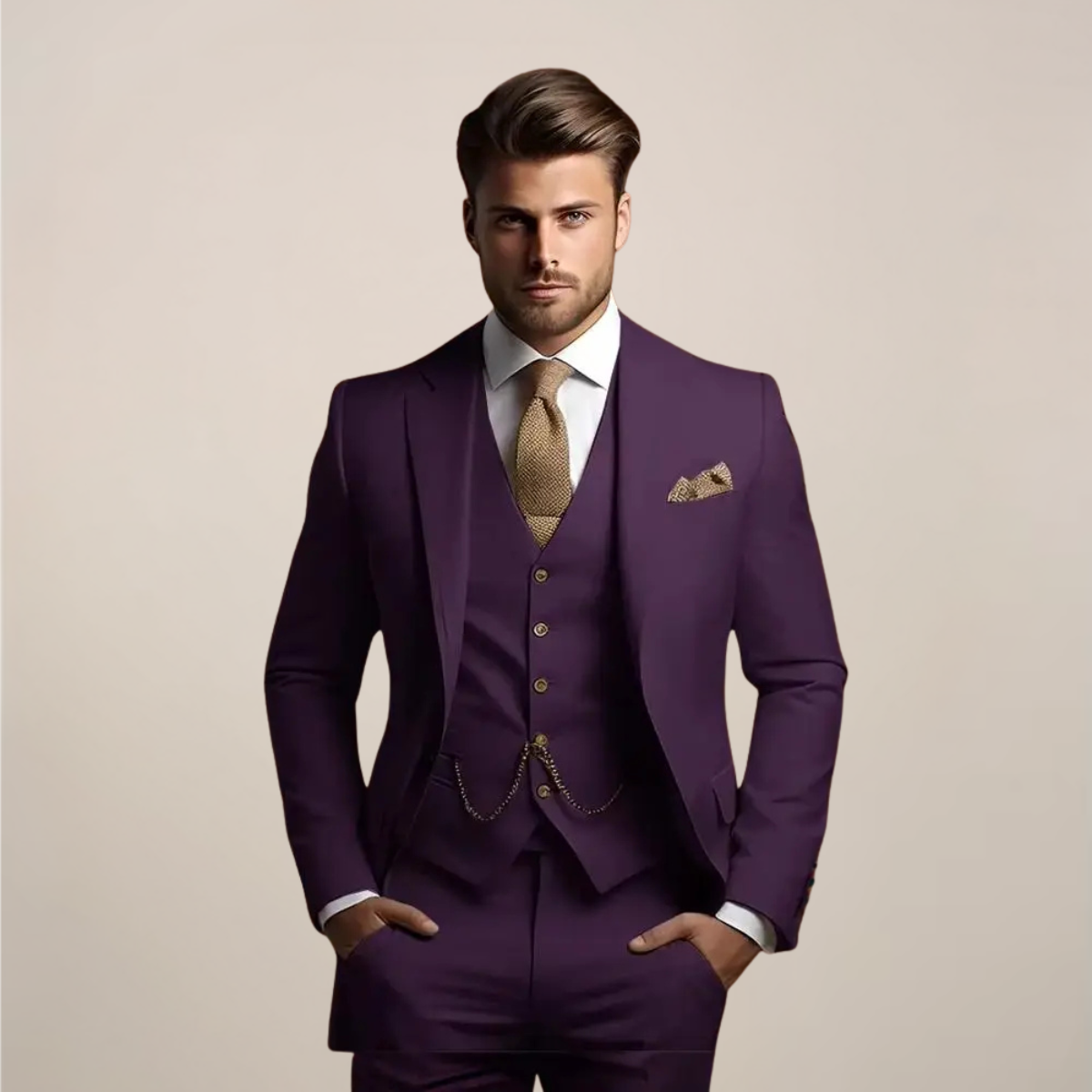 Ormond | Men’s Three-Piece Slim Fit Wedding Suit