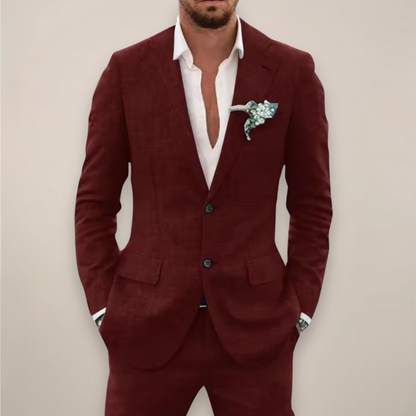 Solvane | Men’s Two-Piece Linen Suit