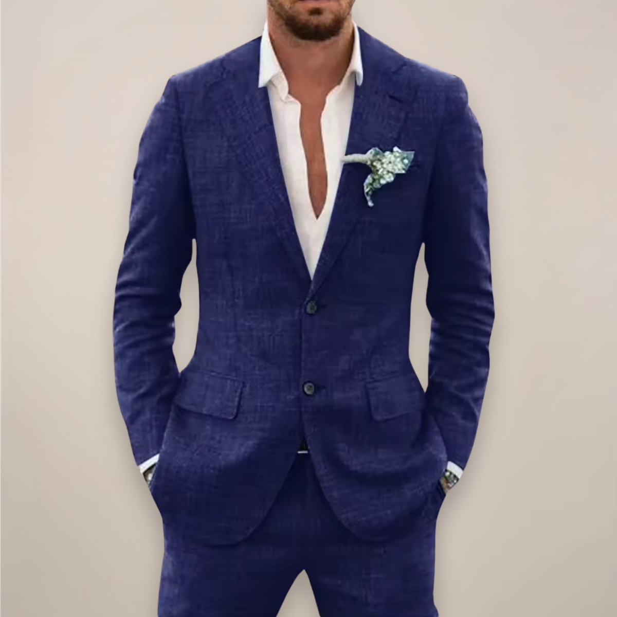 Solvane | Men’s Two-Piece Linen Suit