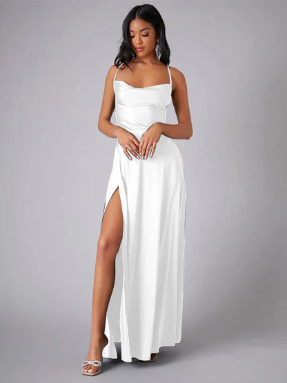 Elara | Women’s Elegant Spaghetti Strap Maxi Dress
