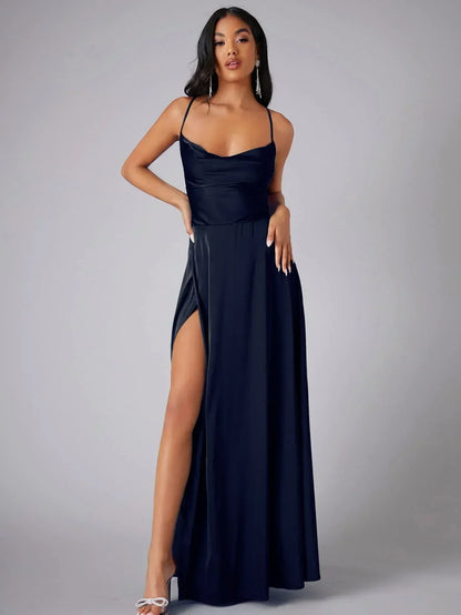 Elara | Women’s Elegant Spaghetti Strap Maxi Dress