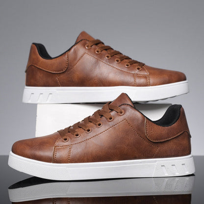Norwick | Men’s Low-Top Sneakers with Lace-Up Front and White Sole