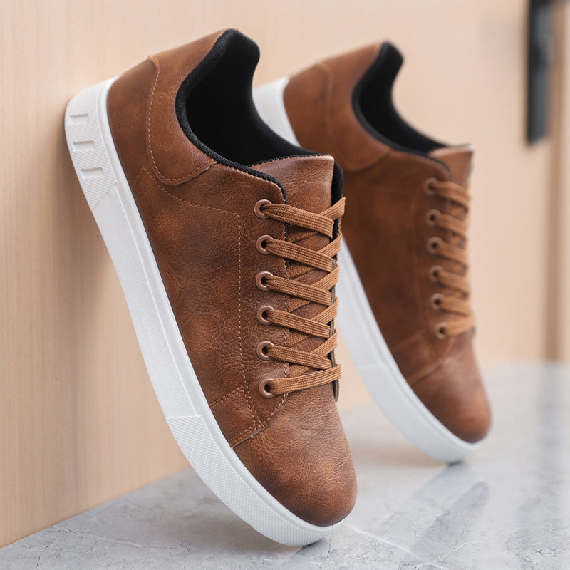 Norwick | Men’s Low-Top Sneakers with Lace-Up Front and White Sole