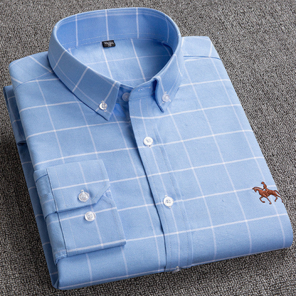 Westvale | Men’s Smart-Casual Checked Button-Down Shirt