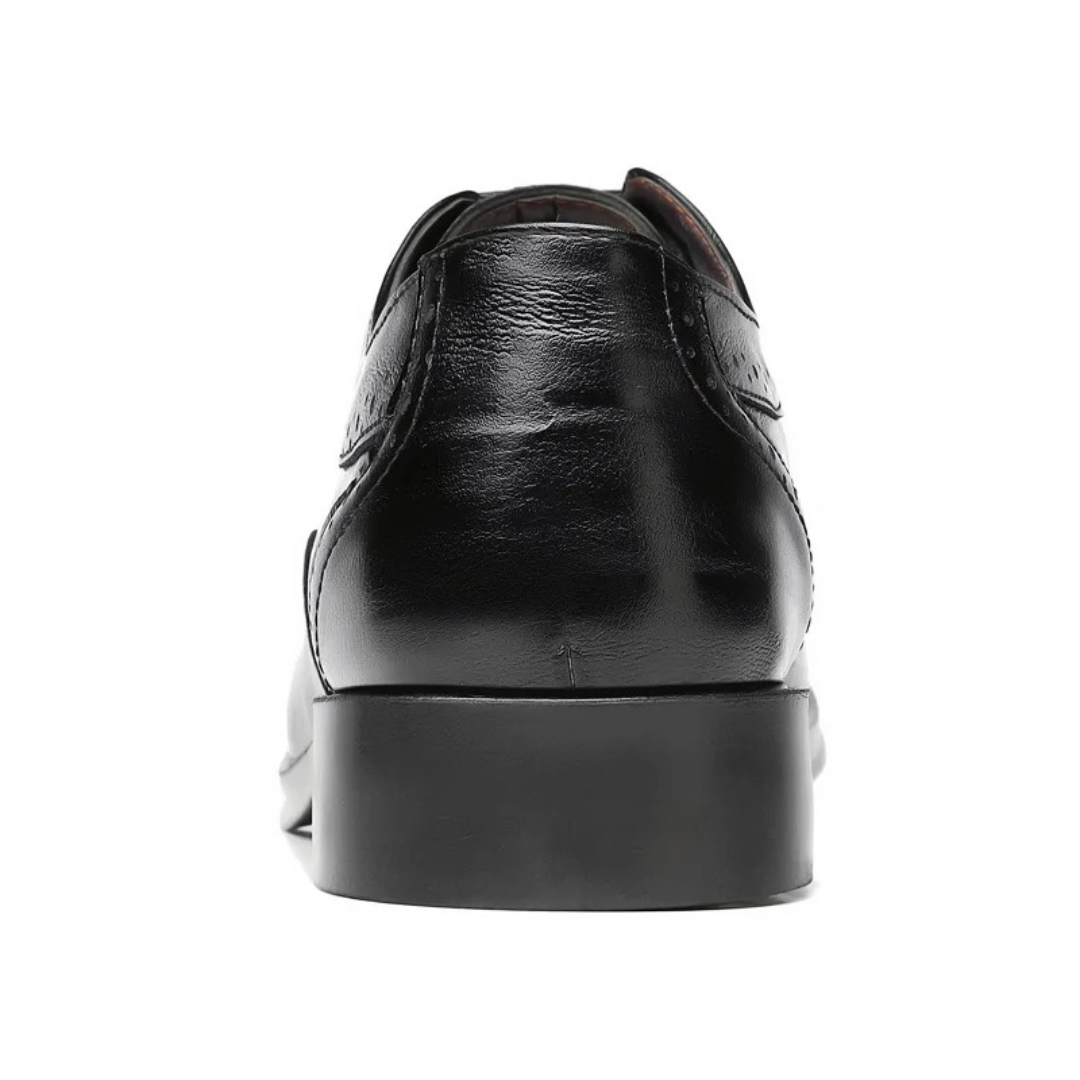 Aldric | Men’s Classic Oxford Dress Shoes with Brogue Detailing